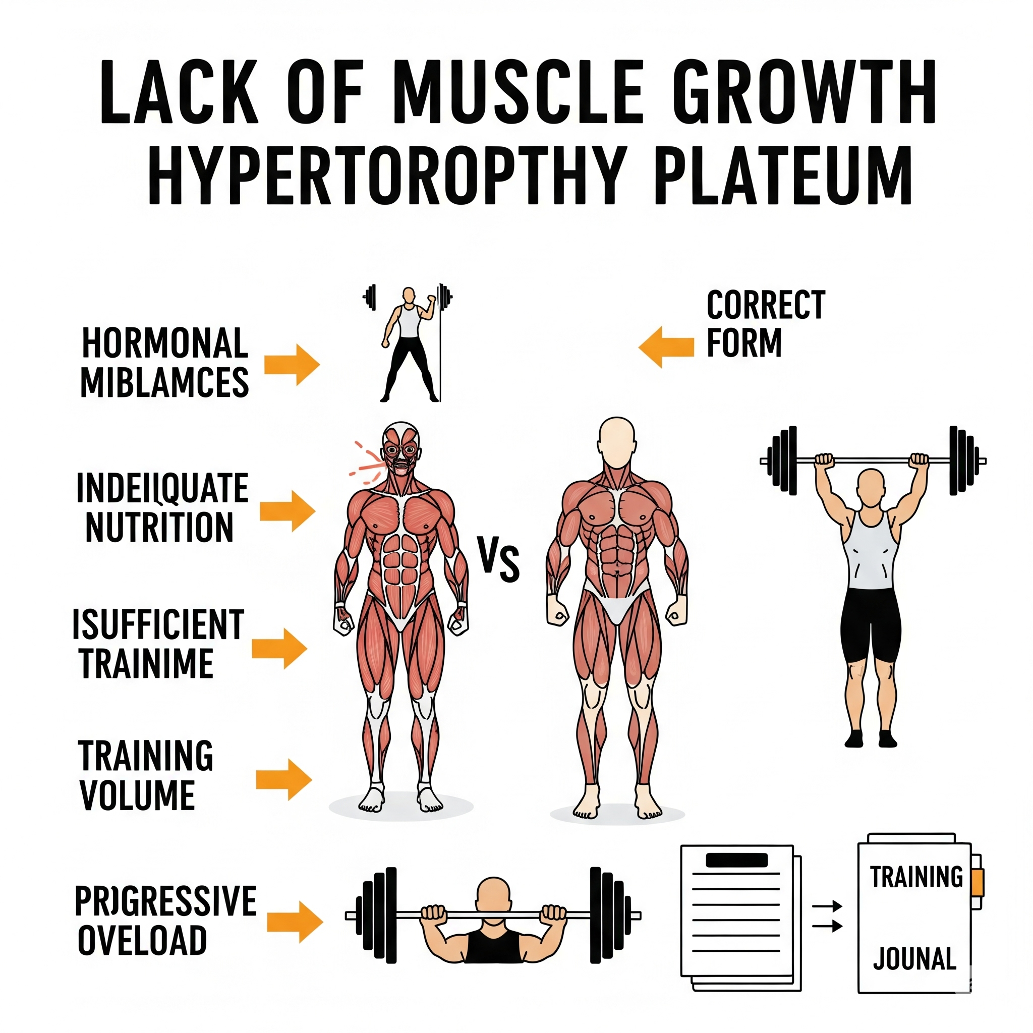 Lack of Muscle Growth (Hypertrophy Plateau)